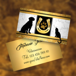 Tarjeta de presentación de Paw Purpurina del gato