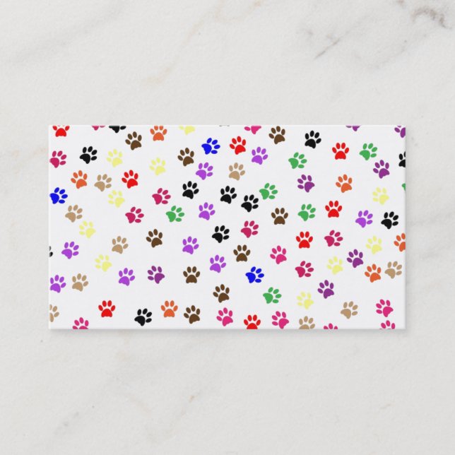 Tarjeta de presentación de Paws (Anverso)