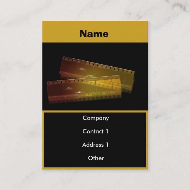 tarjeta de presentación de películas (Anverso)