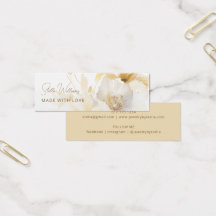 Tarjeta de presentación de pendientes de botón de 