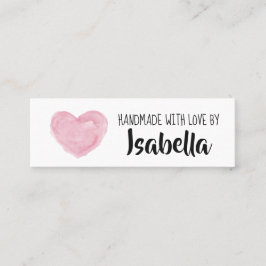 Tarjeta de presentación de pequeña empresa hecha a