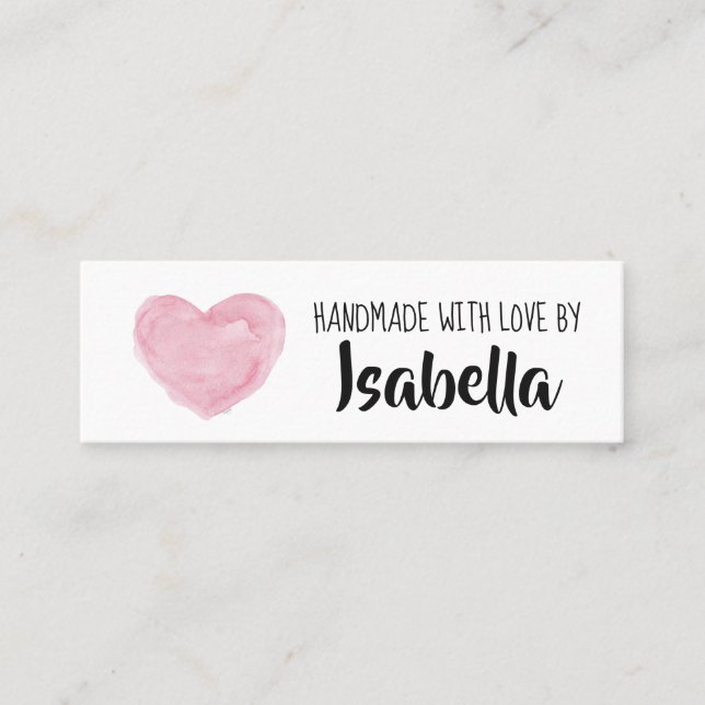Tarjeta de presentación de pequeña empresa hecha a (Anverso)