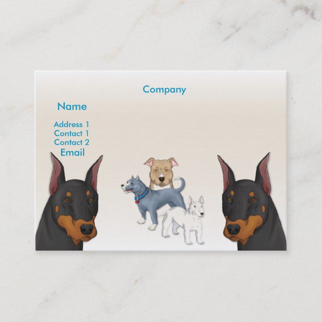 Tarjeta de presentación de perfil K9 (Anverso)