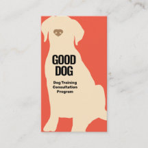 Tarjeta de presentación de perro Labrador amarillo