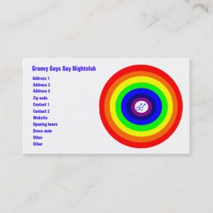 Tarjeta de presentación de Personalizado arcoiris 
