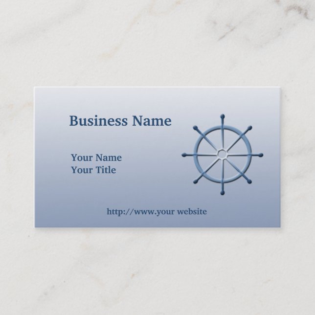 Tarjeta de presentación de Personalizado azul de l (Anverso)