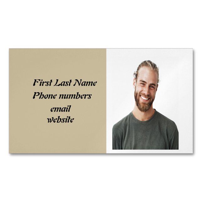 Tarjeta de presentación de personalizado personal  (Anverso)