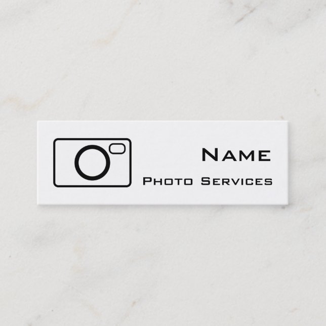 Tarjeta de presentación de Photo Services (Anverso)