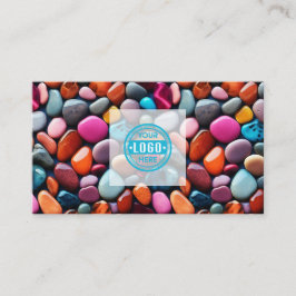 Tarjeta de presentación de piedras de color