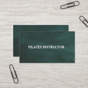 Tarjeta de presentación de Pilates Yoga Instructor