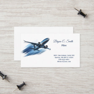 Tarjeta de presentación de piloto