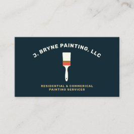 Tarjeta de presentación de pincel de pintador de c