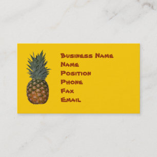 Tarjeta de presentación de Pineapple