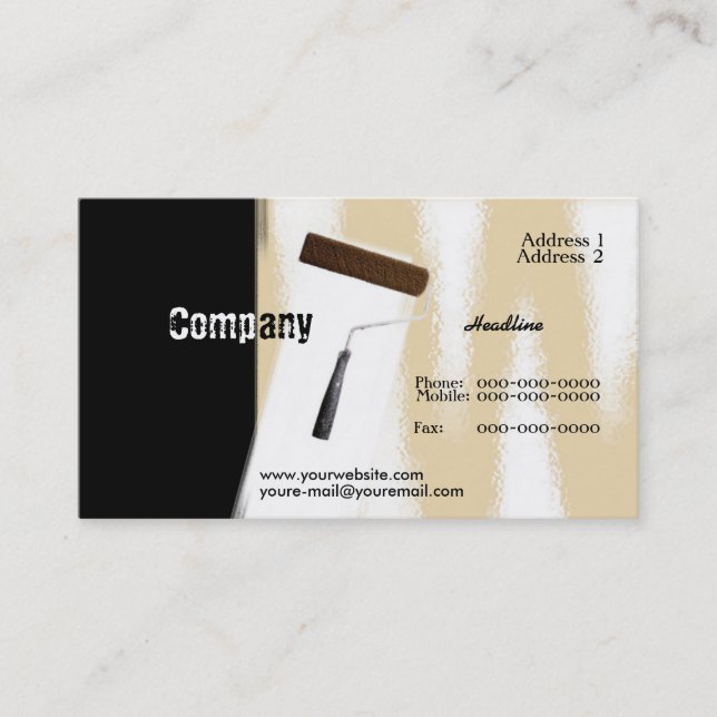 Tarjeta de presentación de pintura (Anverso)