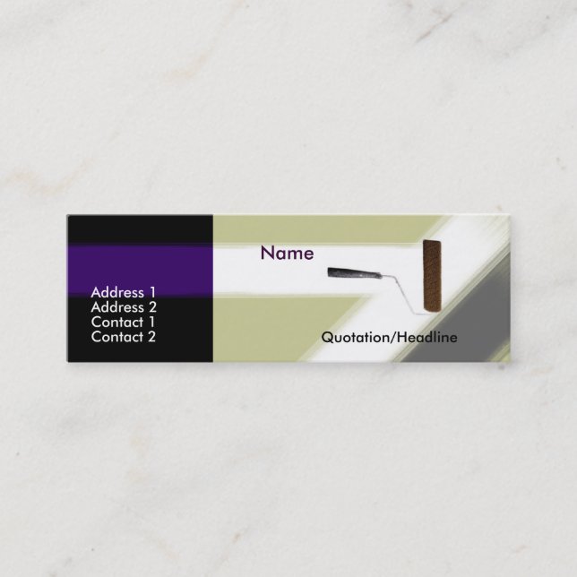 Tarjeta de presentación de pintura (Anverso)