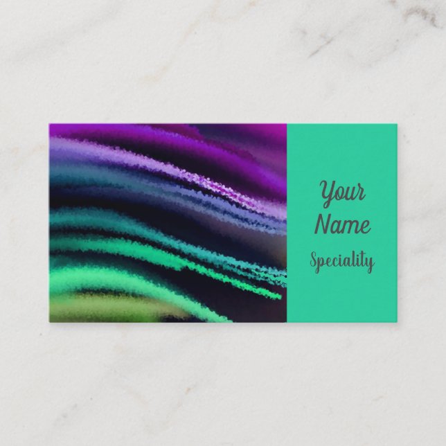 Tarjeta de presentación de pintura abstracta (Anverso)