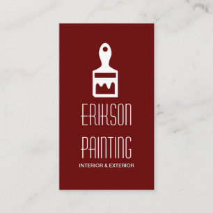 Tarjeta de presentación de pintura para la constr