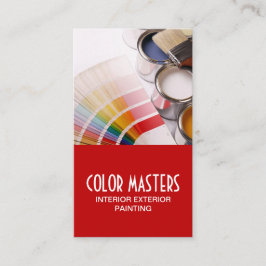Tarjeta de presentación de pintura para la constru