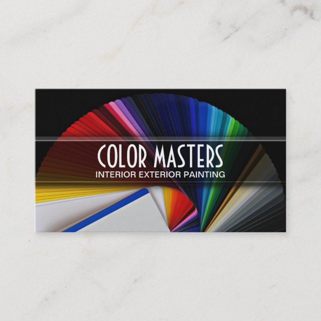 Tarjeta de presentación de pintura para la constru (Anverso)