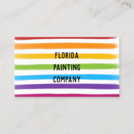 Tarjeta de presentación de pintura para pintores