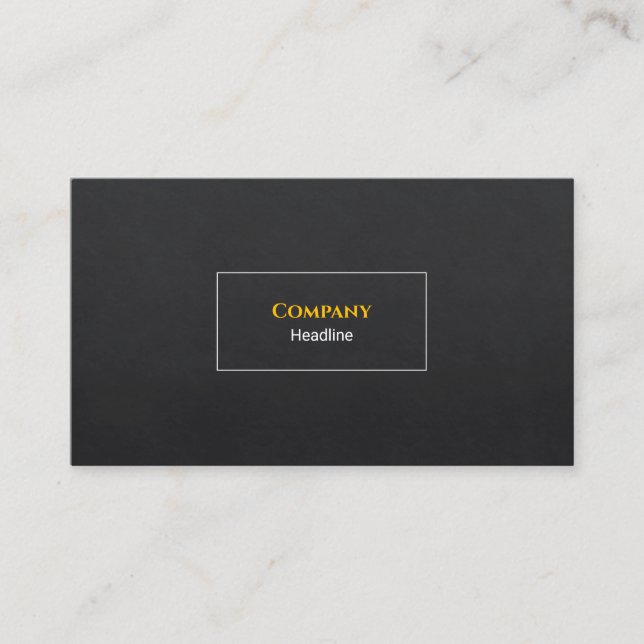 Tarjeta de presentación de pizarra negra (Anverso)