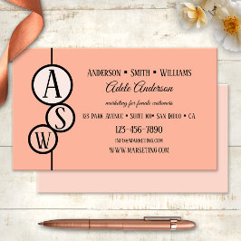 Tarjeta de presentación de plantillas color rosa d