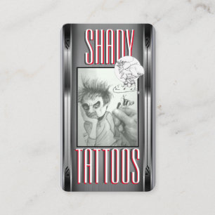 Tarjeta de presentación de plantillas de tatuaje