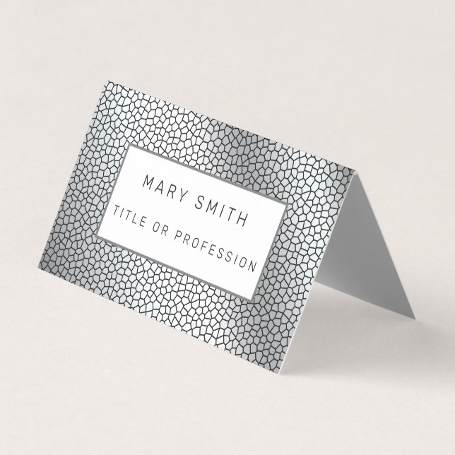 Tarjeta de presentación de plata de vidrio templad (Anverso)