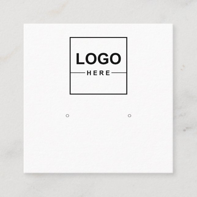 Tarjeta de presentación de presentación de joyería (Anverso)