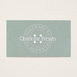 Tarjeta de presentación de productos hechos a mano