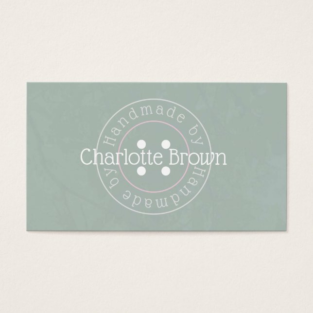 Tarjeta de presentación de productos hechos a mano (Frente)