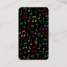 Tarjeta de presentación de profesores de música