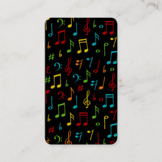 Tarjeta de presentación de profesores de música