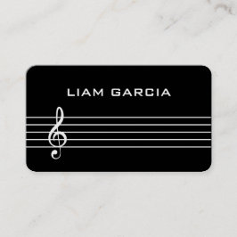 Tarjeta de presentación de profesores de música ne