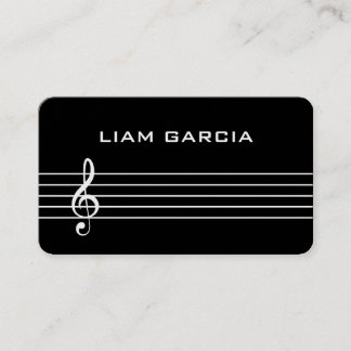 Tarjeta de presentación de profesores de música ne