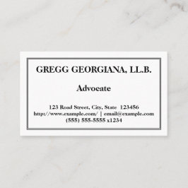 Tarjeta de presentación de Professional & Basic Ad