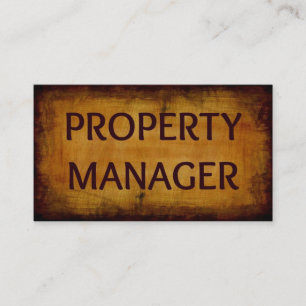 Tarjeta de presentación de Property Manager