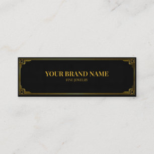 Tarjeta de presentación de pulsera mini de oro neg