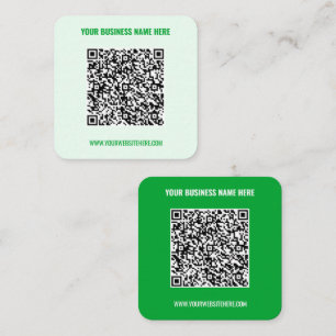 Tarjeta de presentación de QR Code Name Website - 