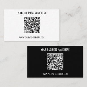 Tarjeta de presentación de QR Code Name Website - 