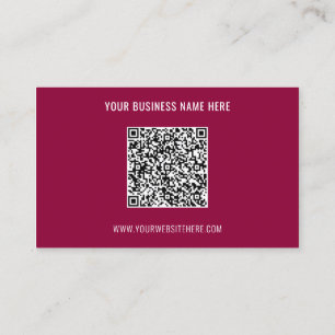 Tarjeta de presentación de QR Code Name Website - 
