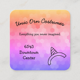 Tarjeta de presentación de Rainbow de Unicorn