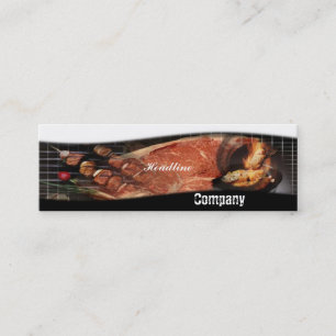 Tarjeta de presentación de recetas de barbacoa