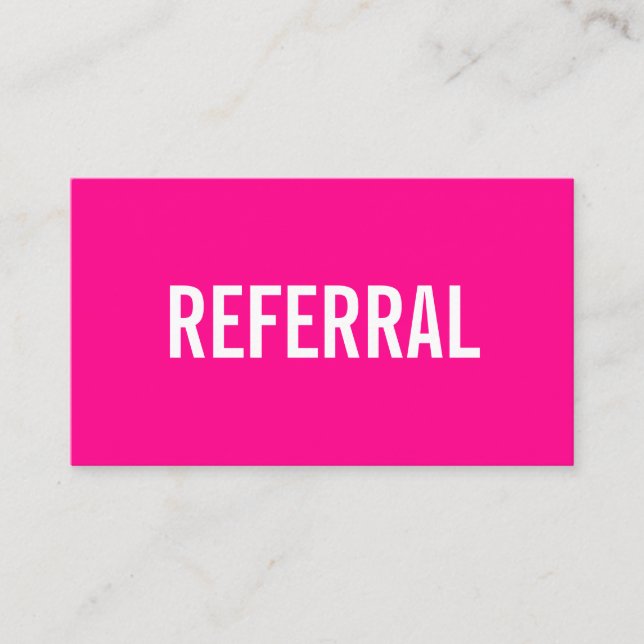 Tarjeta de presentación de referencia minimalista  (Anverso)