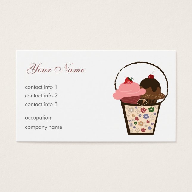 Tarjeta de presentación de regalo dulce (Frente)