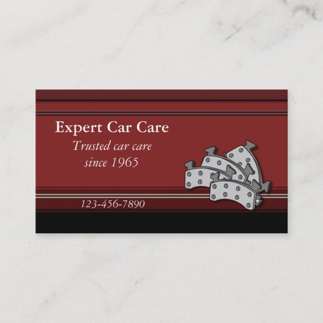 Tarjeta de presentación de reparación automática (Anverso)