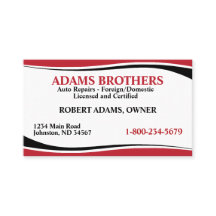 Tarjeta de presentación de reparación automática p