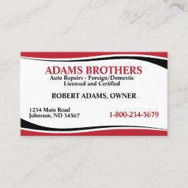 Tarjeta de presentación de reparación automática p