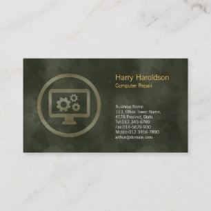 Tarjeta de presentación de reparación de equipos d