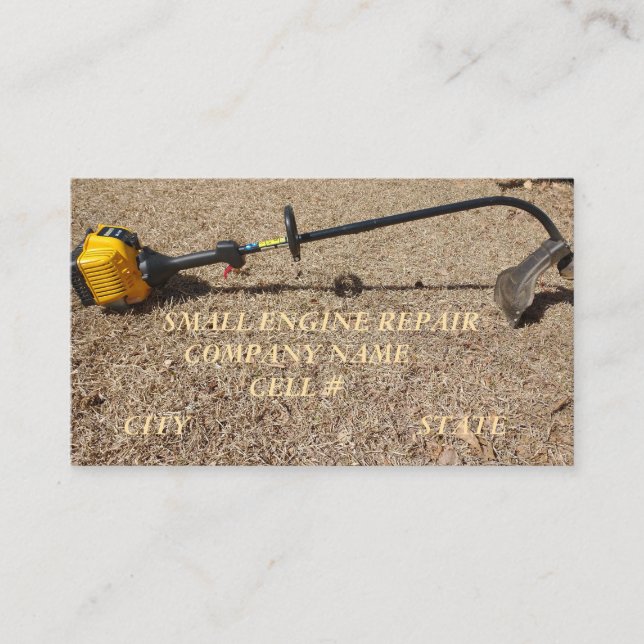 Tarjeta de presentación de reparación de motores p (Anverso)